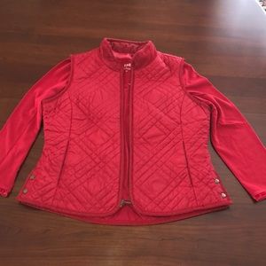 J. Jill Red Vest Set